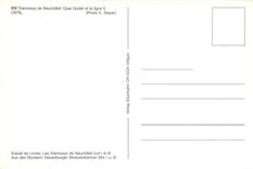 CPM Tramways de Neuchatel Quai Goder et la ligne 5 1976 