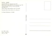 CPM Diesel railcar 4404 hauling a class 734 trailer 