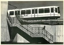 CPM Nantes Le tramway a la Station Souillarderie 