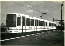 CPM Nantes Le tramway au terminus Haluchere 