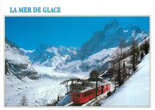 CPM La Mer de Glace Le petit train de Montenvers 