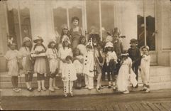CPA CArte Photo Clowns cirque CArnaval FEte Folklore SUPERBe