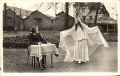 CPA Real photo Louise Vandenbrouck Henriette Buterer the night of May of Musset (spectacle)