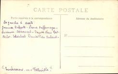 CPA Real photo Jeanne DElporte Leone Haffemayer Lucienne Stevenard Denis Nou Nat Ida Aubard Let us embrace Folleville