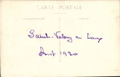 CPA Real photo SAitn Valery in Caux August 1930 Family