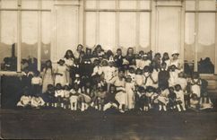 CPA Real photo Trouvelle Children 1919