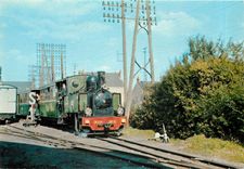 CPM Musee des Transports de Pithiviers (Loiret) Le Tortillard rentre au Depot