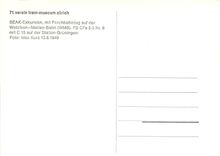 CPM verein tram-museum zuerich SEAK-Exkursion mit Forchbahnzug auf der WMB