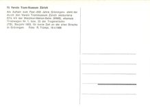 CPM verein tram-museum zuerich WMB Triebwagen Nr.1