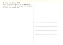 CPM verein tram-museum zuerich Franz-Lastwagen in Bedraengnis der StStZ-Motorwagen Ce 2/2 94 und 95