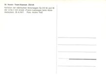 CPM verein tram-museum zuerich Kollision