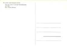 CPM verein tram-museum zuerich Zug der Linie 11 bei der Walchebruecke um 1950