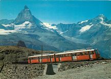 CPM Gornergratbahn mit Matterhorn (4478m)