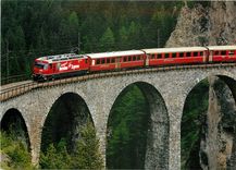 CPM Heidiland-Bernina Express mit Lokomotive Ge 4/4 3