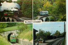 CPM Chemin de fer touristique Blonay-Chamby Viaduc de la Baie de Clarens Tunnel de Cornaux Gare de C