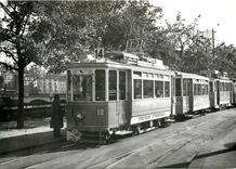 CPM verein tram-museum zuerich Motorwagen Ce 2/2 10 der St. St. Z. Bahnhofquai 1940