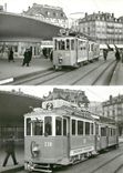 CPM verein tram-museum zuerich Motorwagen Ce 2/2 236 der St. St. Z. vor und nach dem Umbau. Bellevue