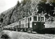 CPM ''Golden Mountain Express'' arrivant a Jor en 1932