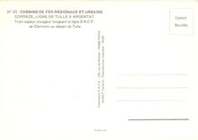 CPM Train vapeur voyageur longeant la ligne SNCF de Clermont au depart de Tulle