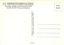 CPM Train vapeur voyageur tire par la locomotive 130T Haine St. Pierre Nr.15 en gare de Wavignies