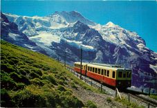 CPM Die Jungfraubahn KL. Scheidegg - Jungfraujoch 2061 - 3454m Jungfrau 4158m