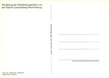 CPM Pendelzug der Waldenburgerbahn vor der Station Lampenberg-Ramlinsburg