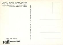 CPM CP 135- Chemins de Fer Italiens