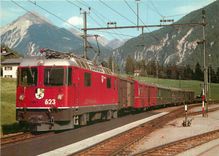 CPM CP 124- Chemins de Fer Rhetiques