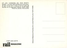 CPM CP 124- Chemins de Fer Rhetiques