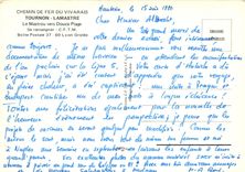 CPM Chemin de Fer du Vivarais Tournon - Lamastre Le Mastrou vers Douce Plage