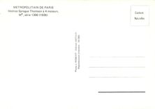 CPM Metropolitain de Paris Motrice Sprague Thomson a 4 moteurs