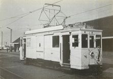 CPM Fourgon-moteur 10019 (serie 10019-10021  Godarville 1930) a Ostende-Quai (declasse au printemps 