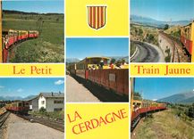 CPM La Cerdagne (66) En Petit Train Jaune