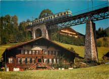 CPM Chemin de fer M.O.B pres Gstaad