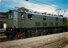 CPM DB electric express locomotive E 16 02 on April 9th 1966 at Munich main station