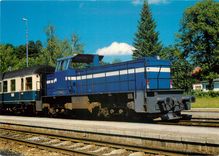 CPM Tegernsee Railway Diesel locomotive No.14 on June 20th 1982 at Schaftlach station