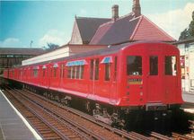 CPM Metadyne controlled "P" stock dating from 1939 on the Metropolitan Line at Ruislip in 1961