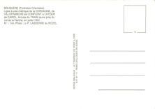 CPM Arrivee du Train jaune pres du col de la Perche en juillet 1991