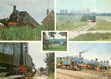 CPM Stoomtrams onderweg in Zuid-Beveland 1975