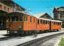 CPM Jungfraubahn Rack locomotive He 9 and trailers B2 23 and 24