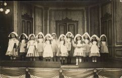 Real photo Children with caps of all the areas of France TOP