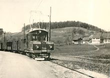 CPM Gueterzug Nr. 809 erstmals mit der Ge 4/4 7