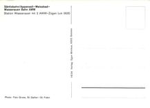 CPM Sation Wasserauen mit 2 AWW-Zuegen (um 1925)