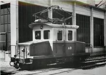 CPM Appenzellerbahn Rangier- und Baudienstolokomotive Ge 2/2 49 in Herisau (1966)