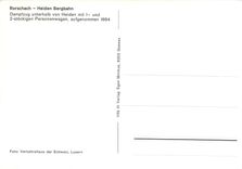 CPM Dampfzug unterhalb von Heiden mit1- und 2-stoeckigen Personenwagen aufgenommen 1884