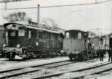 CPM Rorschach 1930 Links einer der neuen Gepaecktriebwagen