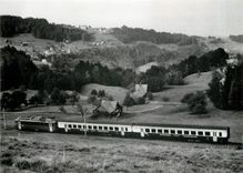 CPM Ausflugsfahrt mit 2 BT-Personenwagen im September 1972