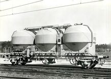 CPM SBB-CFF wagon a 3 silos pour marchandises pulverulentes