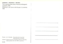 CPM Laussane-Echallens-Bercher Train marchandises dans l'Avenue de Morges a Lausanne 1970