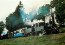 CPM Chemin de fer touristique Blonay-Chamby Double traction avec la 6 du B.A.M et la 99.193 de la D.